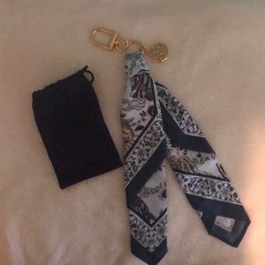 Tory Burch key chain scarf